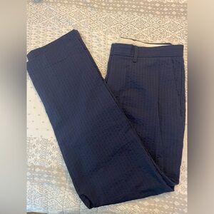 Navy Seersucker J Crew Dress Pants